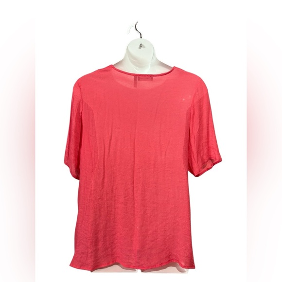 Claire France, Coral Embroidered Blouse, Plus Size 14W - Picture 4 of 7